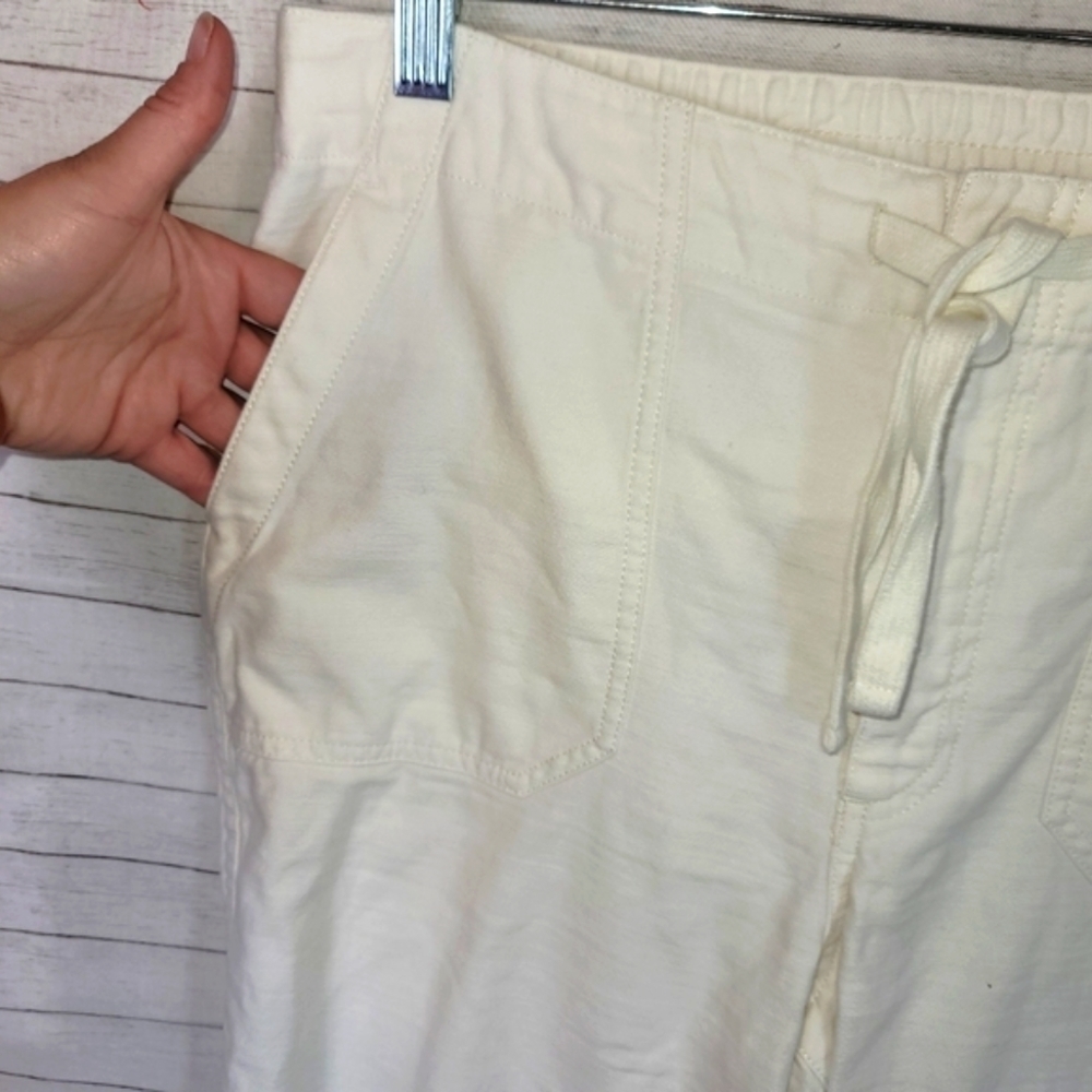 J.CREW TIE WAIST CAMP PANT IN IVORY, SZ MEDIUM - Picture 6 of 16